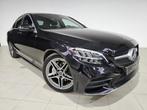 Mercedes C180 9G Tronic AMG PACK, Auto's, 4 cilinders, Zwart, Leder, Bedrijf