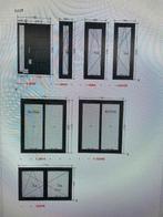 24 châssis en PVC Alusplat Ideal 5000 - Anthracite- NEUFS, Enlèvement, Neuf, Fenêtre de façade ou Vitre, Double vitrage