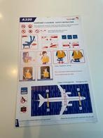 Safety card Aegean, Collections, Aviation, Comme neuf
