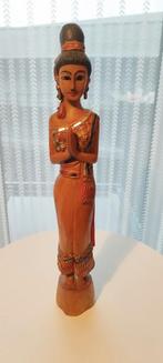Antieke hand gesneden houten beeld 50€, Antiek en Kunst, Ophalen