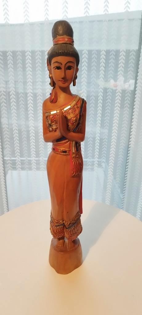 Antieke hand gesneden houten beeld 50€, Antiek en Kunst, Kunst | Beelden en Houtsnijwerken, Ophalen