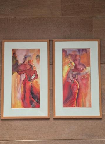 Aquarellen  beschikbaar voor biedingen