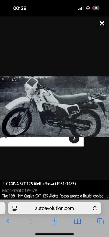 cagiva sxt125 gezocht beschikbaar voor biedingen