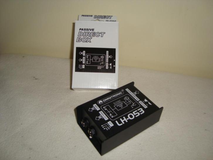 Omnitronic LH-053 passieve DI box (nieuw, 20201642), Muziek en Instrumenten, Instrumenten | Toebehoren, Nieuw, Akoestische gitaar