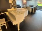 Mooie witte piano August Forster, Muziek en Instrumenten, Piano's, Ophalen, Gebruikt, Wit, Hoogglans