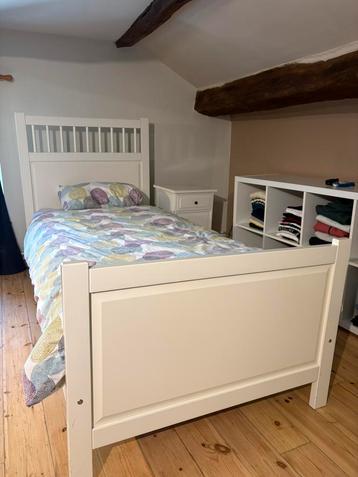 Lit 1 personne IKEA 90x200  sommier + matelas, 90 cm, Une personne, Enlèvement, Utilisé