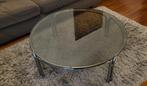 Table basse ronde en verre vintage, Maison & Meubles, Enlèvement