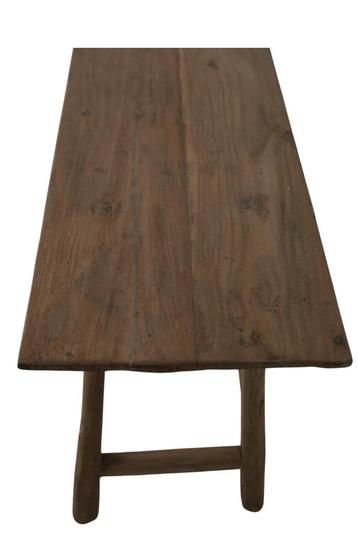 Robuuste teakhouten sidetable / wandtafel beschikbaar voor biedingen
