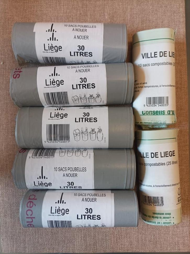 Sacs poubelle Liège, Huis en Inrichting, Woonaccessoires | Prullenbakken, Nieuw, 20 tot 30 liter, Ophalen