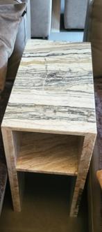 Volle Marmere Bijzet Tafel of als salontafel., Ophalen, Overige materialen, Volle Marmer, Nieuw