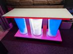 Verrijdbaar dj-meubel met verlichting, Muziek en Instrumenten, Ophalen, Zo goed als nieuw