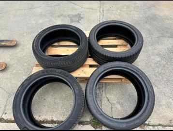 4 zomerbanden 245/40R18 michelin + dunlop banden profiel beschikbaar voor biedingen