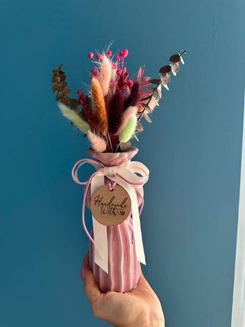 Droogbloemen vaasje nieuw! beschikbaar voor biedingen