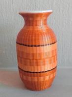 Zeldzaam vaasje in geweven bamboe, Ophalen of Verzenden