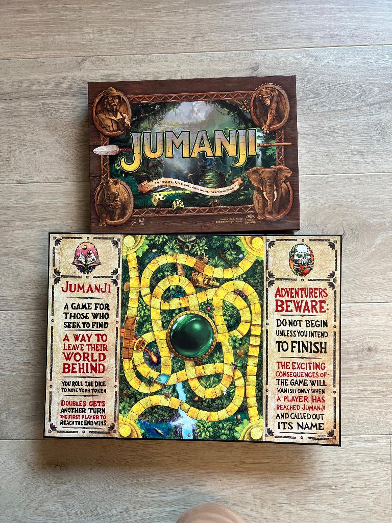 Jumanji, Trois ou quatre joueurs, Enlèvement, Comme neuf, Spin Master