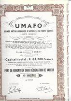 Umafo - Herent, Action, Enlèvement ou Envoi, 1950 à 1970
