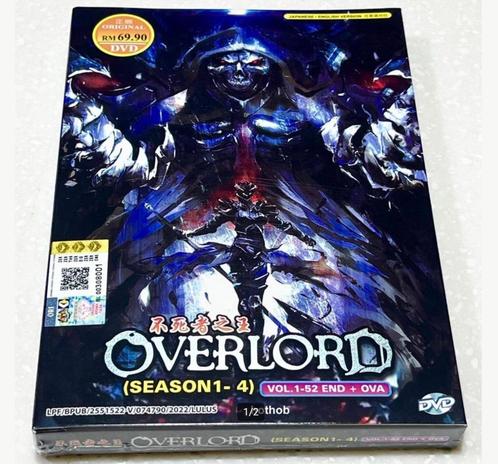 Overlord season 1-4 dvd box, Cd's en Dvd's, Dvd's | Tv en Series, Nieuw in verpakking, Boxset, Ophalen of Verzenden