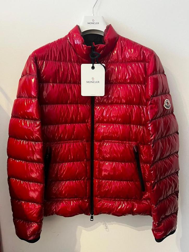 Moncler Giubotto Agar Down Jacket, Kleding | Heren, Jassen | Winter, Zo goed als nieuw, Rood, Ophalen of Verzenden
