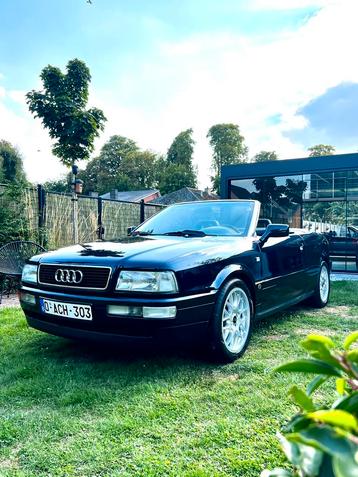 Audi 80 cabrio 1992 , Indigo blauw, 82.000km als NIEUW!, Autos, Audi, Cuir, Achat, Entreprise, Boîte manuelle
