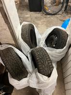 4 Gebruikte winterbanden op 195/55 R15, Auto-onderdelen, Banden en Velgen, 15 inch, Banden en Velgen, Gebruikt, Winterbanden