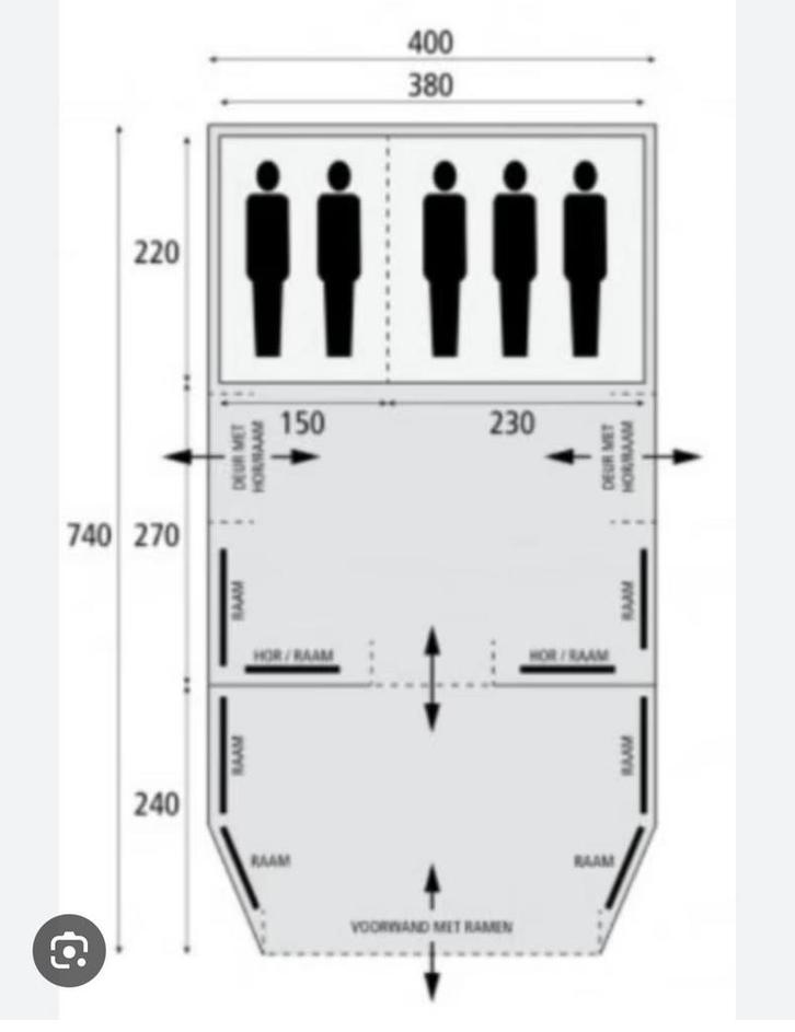 Tente dôme Bardani Dreamlodge, diverse, 5 personnes, Caravanes & Camping, Tentes, Utilisé, Enlèvement