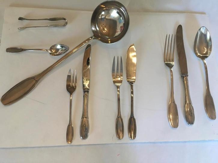 Bestek Bruno Wiskemann, Antiek en Kunst, Antiek | Zilver en Goud, Zilver, Ophalen