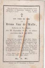 Bruno Van De Walle, Envoi