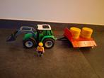 Playmobil tractor met aanhangwagen, Ophalen, Zo goed als nieuw, Complete set