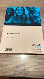 Boek arbeidsrecht, Enlèvement ou Envoi, Neuf, Enseignement supérieur professionnel, Acco