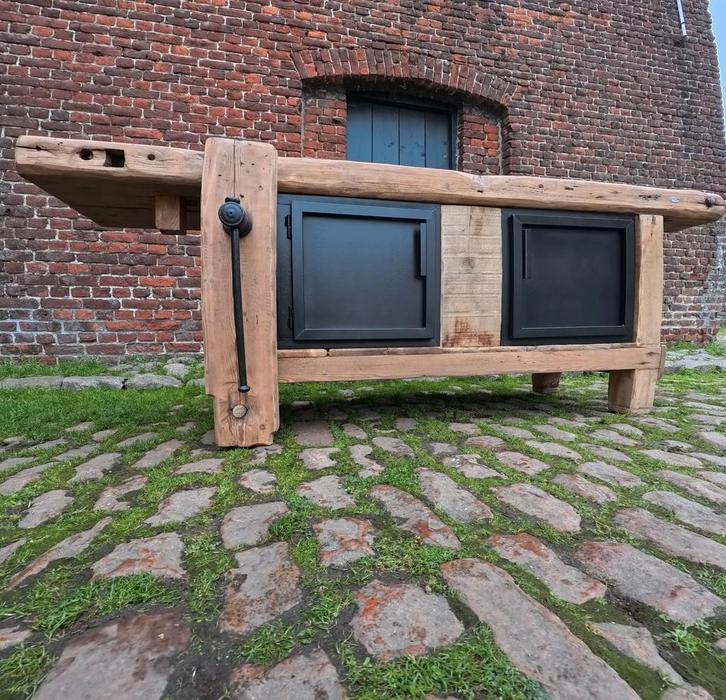 Ancien etabli de menuisier bois, Bricolage & Construction, Établis