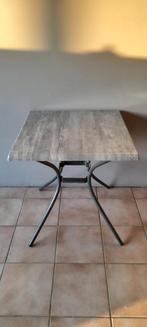 Buitentafel, Tuin en Terras, Tuintafels, Ophalen, Gebruikt, Vierkant, Metaal