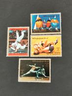Ajman State 1972  - sports, voile, judo, lutte, escrime, Enlèvement ou Envoi, Affranchi, Moyen-Orient