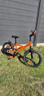 Kinderfiets B-TWIN oranje, Fietsen en Brommers, Ophalen, Gebruikt, 16 tot 20 inch, B-Twin