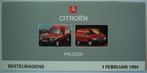 Citroën Prijzen bestelwagens 1994 Brochure Catalogue Prospek, Envoi, Comme neuf, Citroën