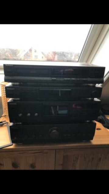Technics stereo met 2 luidsprekers castle, Autres marques, Comme neuf, Enlèvement, Composants en vrac
