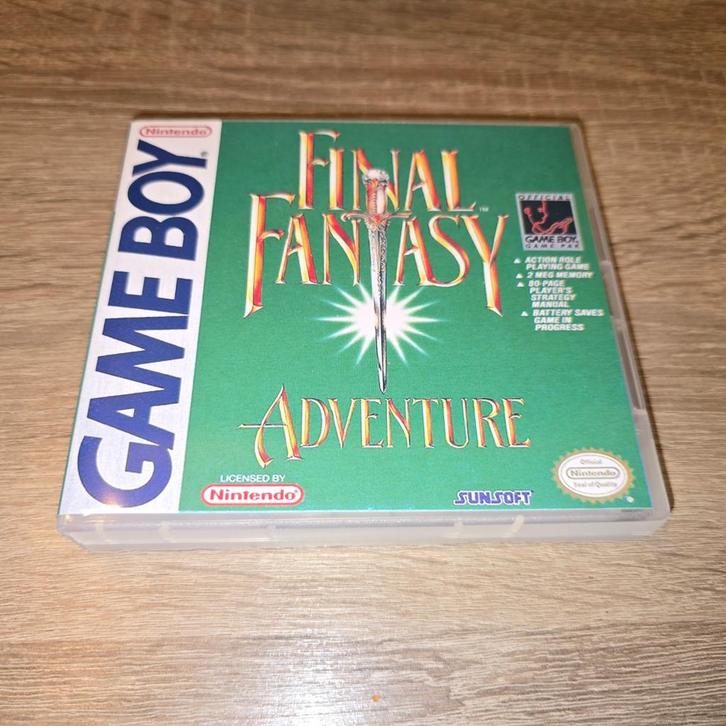 Final Fantasy Adventure Game Boy GB Game Case, Games en Spelcomputers, Games | Nintendo Game Boy, Zo goed als nieuw, Verzenden