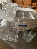 6 Whisky glazen en Kruik Nieuw Nog in Verpakking, Enlèvement, Comme neuf