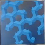 M. DE KEUKELAERE / GEOMETRIE / OLIEVERF PANEEL / 82x82cm KAD, Ophalen