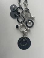 Halsketting zwart/parels/metaal/nieuw, Handtassen en Accessoires, Kettingen, Ophalen, Nieuw, Zwart, Met strass