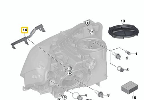 Koplamp lijst BMW F30 F31 rechts oe 63117400480 org bmw, Auto-onderdelen, Carrosserie, BMW, Nieuw, Ophalen of Verzenden