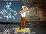 Figurine Tintin en métal relief : Tintin scrute le désert, Verzamelen, Stripfiguren, Zo goed als nieuw, Beeldje of Figuurtje, Ophalen