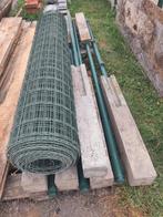 Omheining met Bekaert draadgaas en palen, Tuin en Terras, Gaas en Draad, Ophalen, Gebruikt, 10 tot 20 meter, Gaas