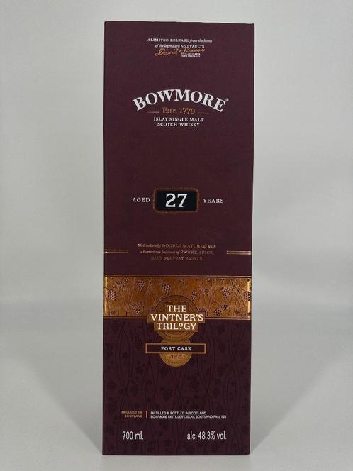 Bowmore 27Y The Vintner's Trilogy - Port Cask 700ml, Verzamelen, Wijnen, Nieuw, Overige typen, Overige gebieden, Ophalen of Verzenden