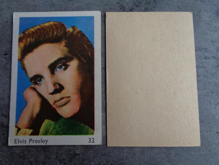 MAPLE LEAF GUM PRENT KAART  PLAATJE  ELVIS PRESLEY  50/60S , Verzamelen, Stickers, Ophalen of Verzenden