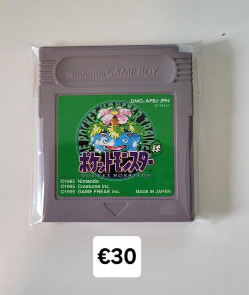 Gameboy Classic spel - Pokemon groen / green, Games en Spelcomputers, Games | Nintendo Game Boy, Refurbished, Ophalen of Verzenden