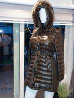 Warme winterjas donker groen 42/44, Kleding | Dames, Jassen | Winter, Ophalen, Groen