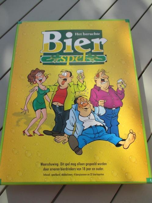 Het beruchte bierspel, Hobby en Vrije tijd, Gezelschapsspellen | Bordspellen, Zo goed als nieuw, Ophalen of Verzenden