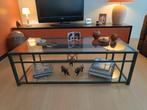Salontafel van "Flamant", Huis en Inrichting, Tafels | Salontafels, Ophalen, Zo goed als nieuw, Glas