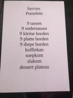 servies, Huis en Inrichting, Keuken | Servies, Ophalen, Zo goed als nieuw, Overige stijlen, Porselein