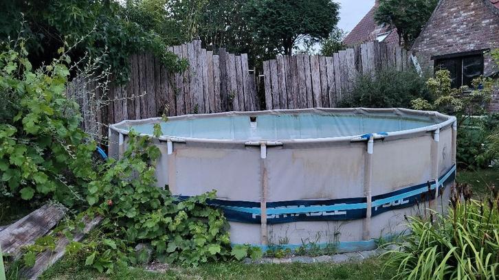 zwembad opstaand KD-Pool, Tuin en Terras, Zwembaden, Gebruikt, Opzetzwembad, 80 tot 120 cm, 400 cm of meer, 300 cm of meer, Rond